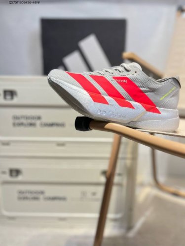Adidas Adizero Adios pro 4M 马拉松飞线贾卡轻质透气休闲运动跑步鞋 采用双层透气网纱 Flywire动态飞线绑缚鞋面材质 内置Zoom