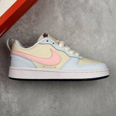 本地230 核心私 公司级耐克 Nike Court Borough Low Recraft (Gs)低帮百搭透气休闲运动板鞋 经典耐用的设计，兼顾舒适脚感和出