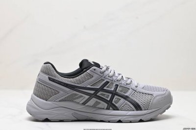 公司级asics 亚瑟士 透气网眼鞋面配合部分合成革材质，全新rearfoot Gel后置凝胶缓冲效果日本专业跑鞋品牌-亚瑟士asics Gel-Contend