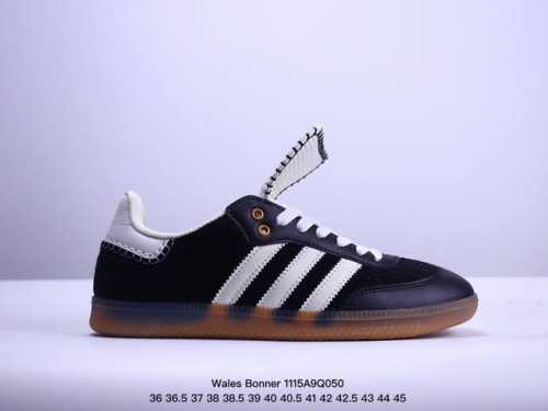120 Wales Bonner X Ad 阿迪 Samba 桑巴联名款 低帮休闲板鞋 白酒红 Ie0586 市场最强性价比版本 鞋舌为头层材料 独家开模大底