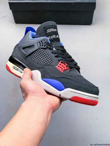 集图 二层真标！Air Jordan 4 Aj4代中帮复古休闲运动文化篮球鞋。秉承轻量化的速度型篮球鞋设计思想完成设计，降低重量的同时提升舒适度，中底延续前作使