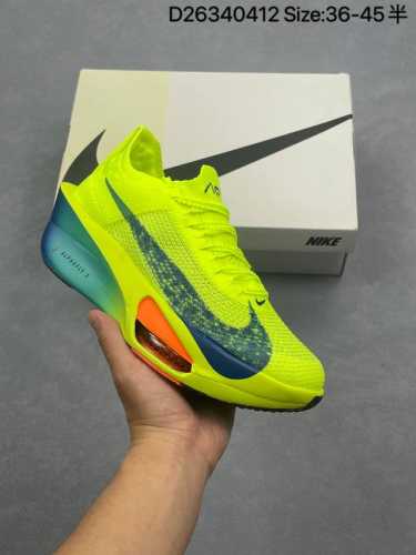 Nk Air Zoom Alphafly Next% 3 全新马拉松超级跑鞋 Fd8356-100 有史以来最轻盈、测试次数最多的Nk Alphafly 经过精