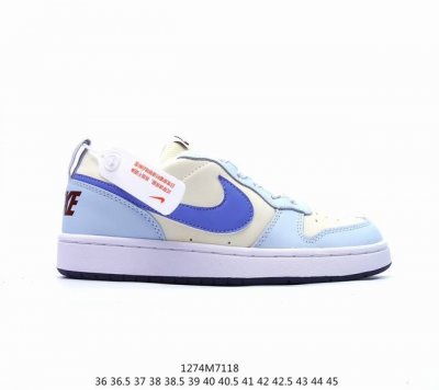 耐克 Nike Court Borough Low 2 Gs 小空军 解构绑带 双鞋带 低帮百搭透气休闲运动板鞋男女鞋，经典耐用的设计，兼顾舒适脚感和出众风范，