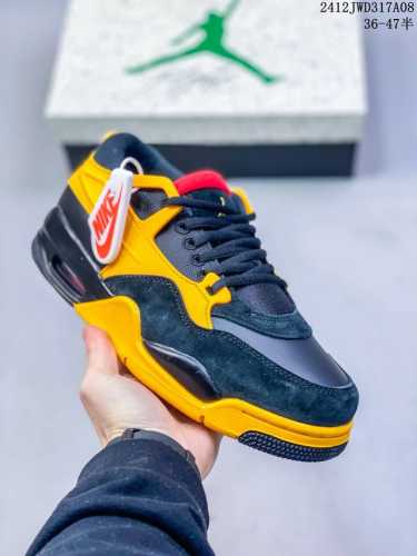 Jordan Air Jordan 4 Rm“Bruce Lee”舒适百搭防滑耐磨低帮复古篮球鞋男女同款黑黄红 尺码：36-47半 编码：12Jwd317A08