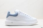 真标意大利高奢品牌Alexander Mcqueen亚历山大 麦昆 Sole Leather Sneakers低帮时装厚底休闲运动小白鞋 货号:553770 W