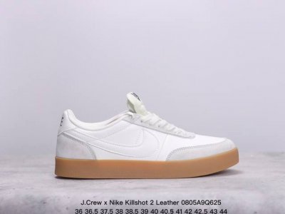 nike 耐克 采用软质纤维皮及翻毛皮鞋面材质经典重塑，美国时尚品牌合作j.Crew X Nike Killshot 2 Leather 致命射击二代系列美式开