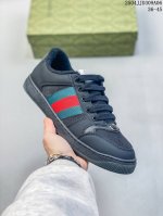 真标Gucci古驰 Screener 经典板鞋 系带减震防滑耐磨 低帮生活休闲鞋 货号:576223 Fad94 1058 尺码:36-45 Id:Jjd233