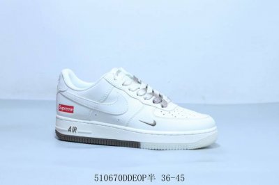 耐克 Nike Air Force 1 Af1耐克 低帮 空军一号休闲板鞋 货号 Bb7577-215 510670Ddeop半 36-45