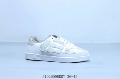 amiri 21Ss Skel-Top 骨头低帮 头层牛皮鞋面+高密度透气网布 鞋帮侧面骨头采用两张牛皮贴合处理 立体感更好 皮料切口均油边处理 510260D