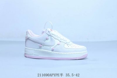 耐克 Nike Air Force 1 Af1耐克 低帮 空军一号休闲板鞋 白粉 211690Apype半 35.5-42