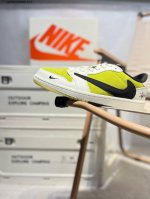 公司级头层皮斯图西 X 乔丹Air Jordan 1 Low Aj1低帮系列篮球鞋 官方同步配色 原装级产物 #拒绝公底 立体鞋型 细节完美 高清洁度Jh608
