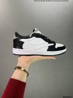 公司级aj1倒勾travis Scott X Air Jordan 1 ” Reverse Mocha “ Aj1乔1 Ts 闪电 联名倒钩 低帮文化篮球鞋 完