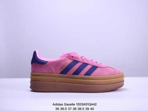 Cs版 Adidas Gazelle Bold系列 粉紫兰 35.5-40 货号h06122 Xm 3Q442