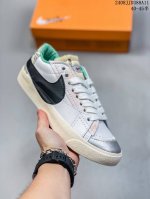 nk Blazer Low‘77 Jumbo 经典百搭低帮开拓者休闲运动板鞋 真硫化铝楦制作 原厂布料拼接 独家裁片完美鞋型 台湾进口软感荔枝头层皮 原盒真标