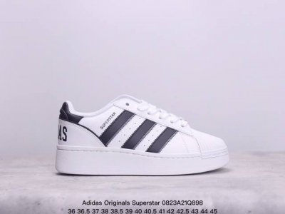 公司级adidas Originals Superstar Xlg T贝壳头系列低帮厚底松糕经典百搭休闲运动板鞋 以现代时尚元素焕新演绎的经典运动鞋当你试图定义