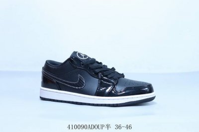 乔丹Air Jordan 1 Low Aj1 乔1低帮复古文化休闲运动篮球鞋 黑魂 货号 Dd1650-001 410090Adoup半 36-46