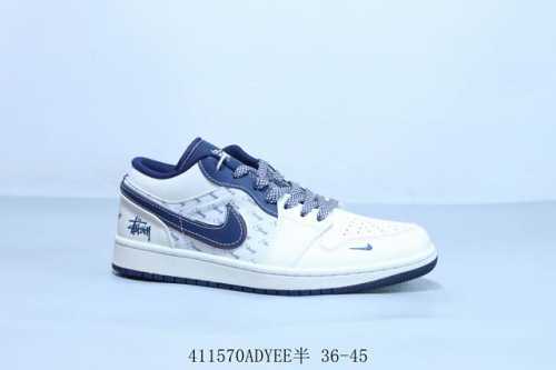 乔丹Air Jordan 1 Low Aj1 乔1低帮复古文化休闲运动篮球鞋 斯图西联名 货号 Xf8698-033 41 Adyee半 36-45