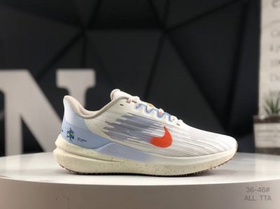 140 公司级带半码Nk Air Zoom Winflo V9 登月网面透气专业跑步鞋 原厂鞋面 高弹底 全掌原装气垫喷砂工艺 耐高温 耐折 抗老化 全新出货