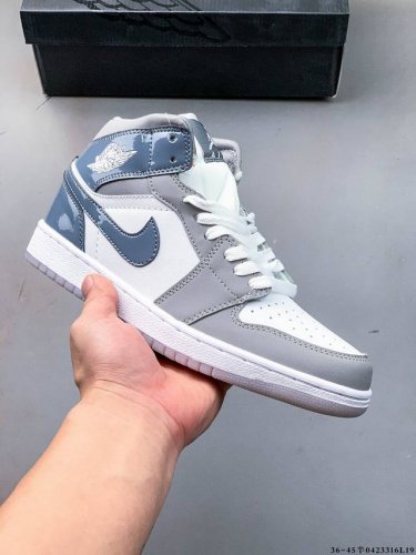 集图 耐克Nike Air Jordan 1 Mid Aj1乔丹一代中帮经典复古文化休闲运动篮球鞋 0423316L19