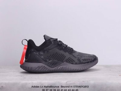 公司级阿迪 Lv Alphabounce Beyond M阿尔法 网面休闲跑步鞋 B43686 织4D鞋面春夏更加透气舒适 德国马牌橡胶大底 内附专柜脚踏防尘纸
