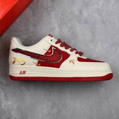 本地300 核心私 Nike Air Force 1 Low 07 蛇年限定 白红满天星 低帮休闲运动板鞋 原楦头原纸板 打造纯正低帮空军版型 专注外贸渠道 全