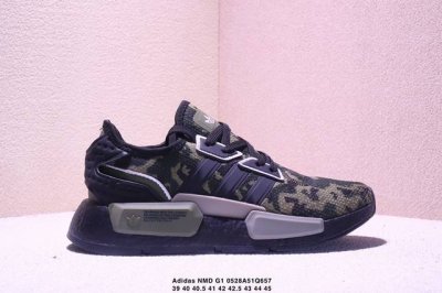 阿迪达斯Adidas Nmd G1 袜套式低帮百搭休闲运动跑步鞋 xm0528Q657