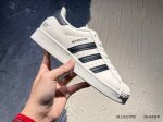 新品上市实拍 阿迪达斯Adidas三叶草 Originals Superstar”Embroidered Logo Black White“贝壳头经典百搭休闲运