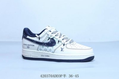 耐克 Nike Air Force 1 Af1耐克 低帮 空军一号休闲板鞋 Lv 绑带 货号 Dm6868-060 420370Adeop半 36-45