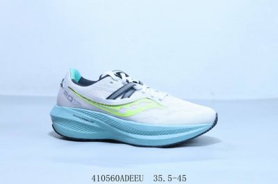 Saucony索康尼Triumph胜利20代 巴斯夫真爆男女跑步缓震透气舒适轻巧运动休闲鞋 货号 S20759-203 410560Adeeu 35.5-45