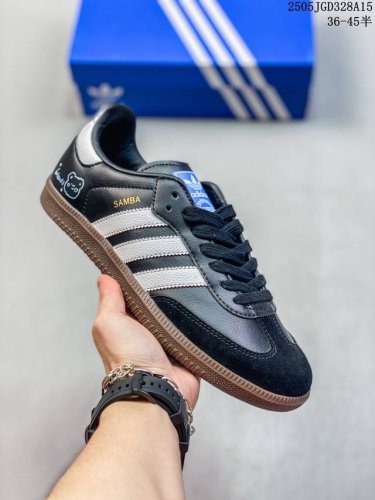 司级阿迪达斯三叶草Adidas Originals Sambae 桑巴舞系列绅士德训足球风百搭低帮休闲运动板鞋 货号:B75807 尺码:36 36.5 37