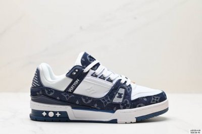 全新lv路易威登louis Vuitton Trainer Sneaker Low休闲运动文化百搭板鞋 尺码:36-45 Id:Jjd129-Ajk