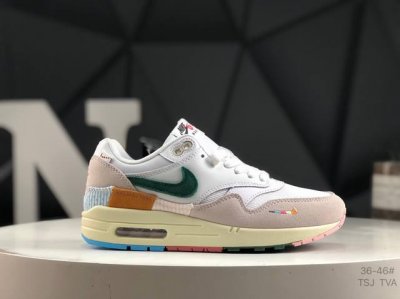 真标带半码Nk Air Max 1 全新配色 原纸板原楦头打造 原厂折边工艺 原档案大底 所有皮料均来自原厂 有渠道的老铁可操作实体店卖高价无压力 市场所谓的无