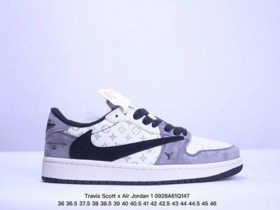 公司级aj1倒勾travis Scott X Air Jordan 1 ” Reverse Mocha “ Aj1乔1 Ts 闪电 联名倒钩 低帮文化篮球鞋 完
