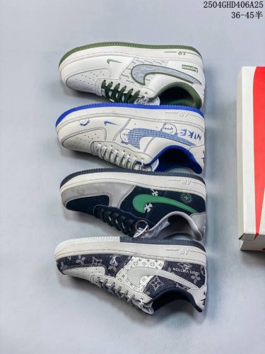 海外限量发售！公司级Nike Air Force 7 Low “Supreme联名 军绿多重勾”空军一号 低帮 运动鞋 休闲鞋 折边针车 工艺难度大 原楦头原纸