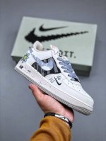 nike Air Force 1'07 Low Little Blue Flower 520系列限定 小蓝花 空军一号低帮休闲板鞋 Fb1893-888 #在一