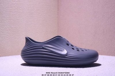 简介 耐克 Nike Reactx Rejuven8 沙滩鞋 柔软回弹耐磨透气凉拖鞋 25夏季新款轻便透气洞洞鞋外穿休闲运动鞋 Hv5060-002 采用质感柔
