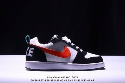 真标耐克Nike Court Borough Low Bg低帮百搭透气休闲运动板鞋 货号:Aq1779- 尺码:36 36.5 37.5 38 38.5 39