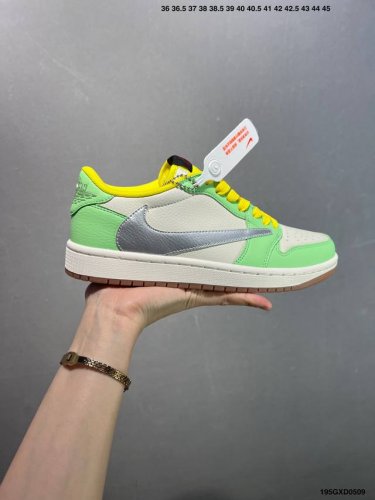 公司级Travis Scott X Fragment Design X Air Jordan 1 Low Og Sp Aj1联名款 低帮文化休闲板鞋 Dn690