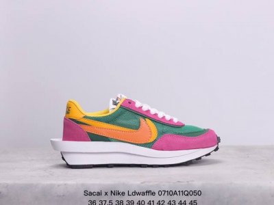 真标sacai X Nike Ldwaffle 华夫1代 解构高端跑鞋 联名设计 双钩双鞋舌设计 遵循原版 官方货号:Dh2684-001 尺码:36-45 X