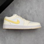 本地 核心私 耐克Nike Air Jordan 1 Low Zesty Lemon Aj1乔丹一代低帮经典复古文化休闲运动篮球鞋“米白柠檬黄” #男女鞋真标半