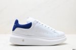 真标意大利高奢品牌Alexander Mcqueen亚历山大 麦昆 Sole Leather Sneakers低帮时装厚底休闲运动小白鞋 货号:553770 W