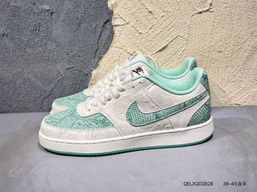 新品上市实拍 Nike Court Vision 1 Low 耐克 低帮 白蓝黄 鞋身以白色作为主色调，使鞋款十分百搭，同时鞋身两侧Swoosh Logo使用海