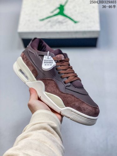 Air Jordan Aj4 Rm 重制版低帮复古篮球鞋 实拍首发 采用了低帮的设计 并保留了众多Aj4的经典元素 鞋身以皮革 麂皮材质拼接打造 Aj4经典的T
