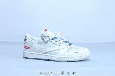 乔丹Air Jordan 1 Low Aj1 乔1低帮复古文化休闲运动篮球鞋倒勾 Sup联名 货号 Sj2068-125 313300Adeop半 36-45