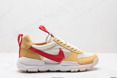 公司级Tom Sachs X Nkcraft Mars Yard 联名宇航员神游太空百搭休闲运动透气慢跑鞋“复古做旧黄红勾”权志龙同款 Aa2261-100经过