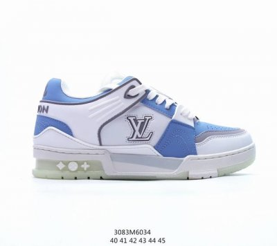 Lv路易威登louis Vuitton Trail Sneaker Low 休闲运动文化百搭篮球板鞋 致tpr光泽鞋底#耐弯折滴塑支持片#鞋垫嵌入超软脚感乳胶材
