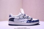 海外爆款限量发售 Travis Scott X Fragment Design X Jordan Air Jordan 1 Low Og Sp Lv联名 蓝牛仔