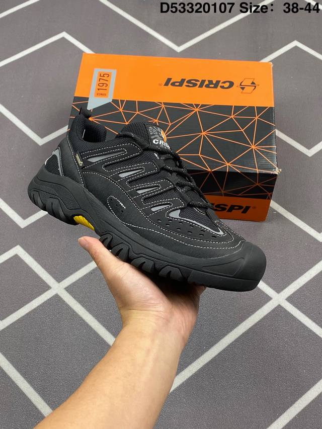 220 意大利户外登山鞋品牌·克里斯皮Crispi Monaco Low Gtx Boots 摩洛哥系列秋冬户外防水防滑徒步登山鞋靴“深灰绿黑”20313566