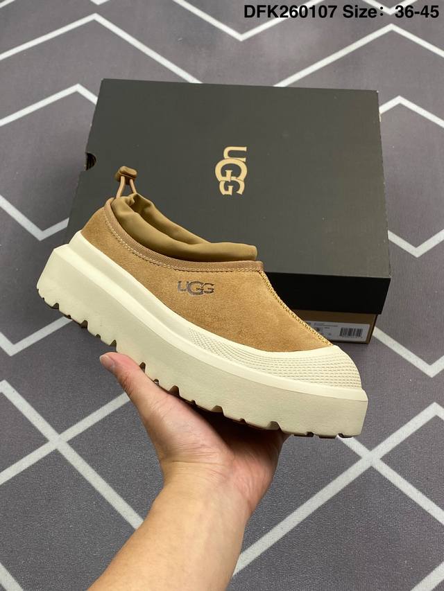 180 Ugg 复古男女低帮板鞋 潮流靴子 厚底增高马丁靴 原单纽姆在原来的基础上加上复古拼色；经典回归，演绎着Z时代青年人生；行走的时尚风行标。材质：高丝光织