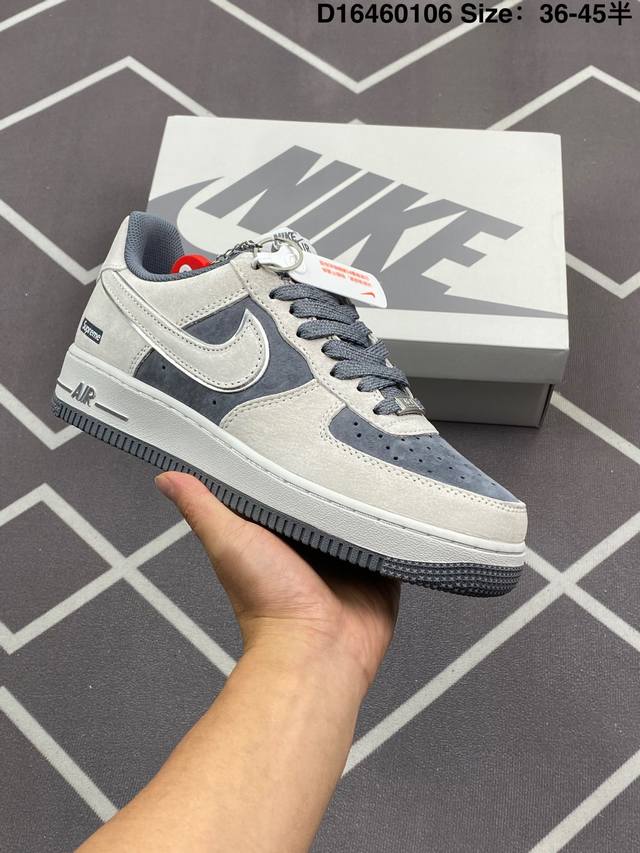 310 耐克Nike Air Force 1‘07 空军一号低帮百搭休闲运动板鞋。柔软、弹性十足的缓震性能和出色的中底设计，横跨复古与现代的外型结合，造就出风靡